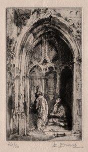 ゴシック様式の戸口 作： Auguste Brouet