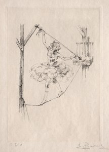 綱渡りの踊り子 作： Auguste Brouet