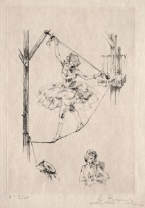 綱渡りの踊り子 作： Auguste Brouet