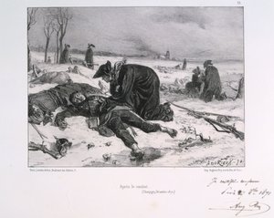 シャンピニーの戦いの後、1870年から1871年までの普仏戦争。 作： Auguste Bry