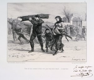 薪の収集、パリ包囲戦、普仏戦争、1870年1871年