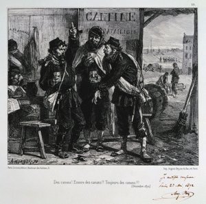 大砲！より多くの大砲!!常に大砲!!! 1872年12月、パリの包囲戦 作： Auguste Bry
