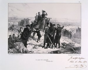 ルジュールデュバタイユ戦いの日、パリ包囲戦、プロイセン戦争、1870 1871 作： Auguste Bry