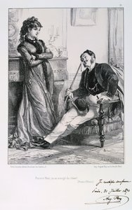 かわいそうなニニ、あなたは食事をしました！、パリの包囲、1871年。 作： Auguste Bry