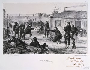 警備中、パリ包囲戦、普仏戦争、1870年11月1872年 作： Auguste Bry