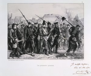 プロイセンの囚人、フランコプロイセン戦争、1870年1872年。 作： Auguste Bry