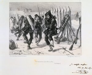 パリ包囲戦、日仏戦争、1870年1871年。 作： Auguste Bry