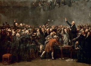 1789年6月20日のテニスコートの誓い 作： Louis Charles Auguste Couder