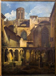 エクス＝アン＝プロヴァンスのサン・ソヴールの回廊の内観 作： Auguste Forbin