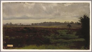 湿地帯、1850年代半ば（紙に油彩） 作： Auguste Francois Bonheur