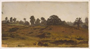 フィールドの眺め、1850年代初期（紙に油彩）