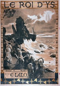 エドゥアールブラウとエドゥアールラロによるオペラルロワdYsのポスター、1888年