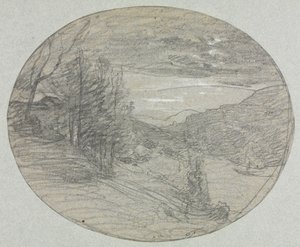風景、1800年代。 作： Auguste Francois Ravier