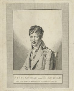 アレクサンダーフォンフンボルトの肖像1769-1859、1805。 作： Auguste Gaspard Louis Desnoyers