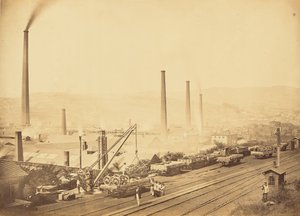 ペタン＆ゴーデ支店とサン・シャモンドの工場 作： Auguste Hippolyte Collard