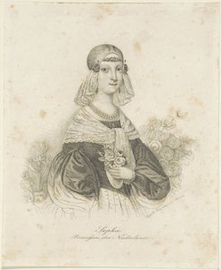オランダ王女ソフィーの肖像 作： Auguste Hüssener