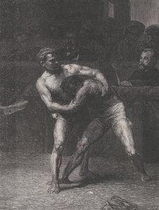 レスラー 1875 年 5 月 22 日のル モンド イラストからのレスラー。 作： Auguste Joliet