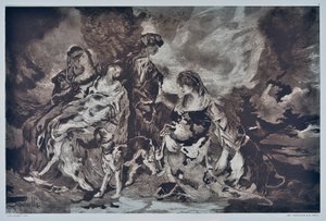 狩猟（描画） 作： Auguste Lauzet