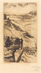 パリ近郊のアメリカン採石場 作： Auguste Lepere