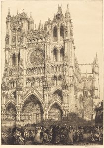 アミアン大聖堂 (アミアン大聖堂 - 在庫の日) 作： Auguste Lepere