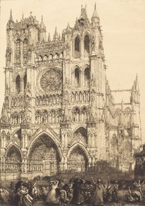 アミアン大聖堂 アミアン大聖堂 - 在庫の日、1907 年。 作： Auguste Lepere