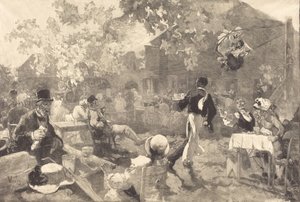 1888年、ヘザーオンドリにて。 作： Auguste Lepere