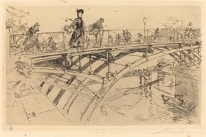 芸術の橋 (Le pont des Arts) 作： Auguste Lepere