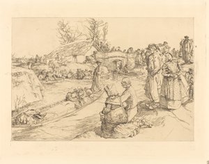 ヴァンデーン湿地の埋葬 作： Auguste Lepere