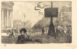 ロワイヤル通りの角 作： Auguste Lepere