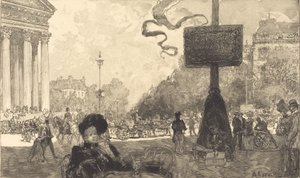 Rue Royale の角 Rue Royale の角、1890 年。 作： Auguste Lepere