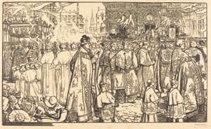 ナントのコーパスクリスティ行列 作： Auguste Lepere
