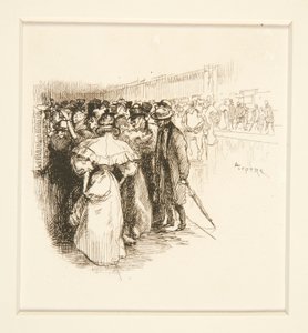券売機の混雑(?) 作： Auguste Lepere