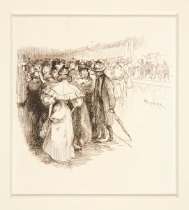 券売機の混雑(?) 作： Auguste Lepere