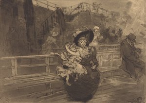 グリニッジへの出発 グリニッジへの出発、1891年。 作： Auguste Lepere