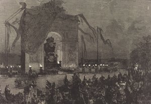 ヴィクトル・ユーゴーの葬儀。 ビジル、1885年。