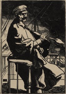 ヨットに乗ったウィリアム皇帝 作： Auguste Lepere