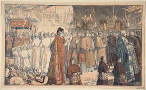 コーパスクリスティ行列？ ナント (ナントのコーパスクリスティ行列) 作： Auguste Lepere