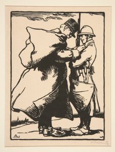 Le G?n?ral Joffre d?core (General Joffre Decorates)、La Guerre de 1914、最初のシリーズ、no. 12 作： Auguste Lepere