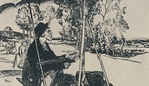 造園家、1919 作： Auguste Louis Lepère