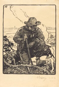 田舎の乞食 作： Auguste Lepere