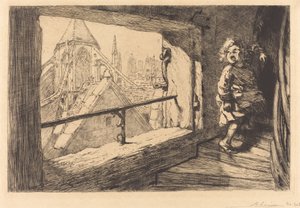 サン・セヴランの屋根 作： Auguste Lepere