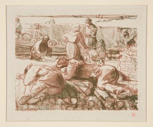 Ouvriers (労働者) 作： Auguste Lepere