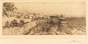 ベルシー桟橋 (Embarcadere、Quai de Bercy) 作： Auguste Lepere