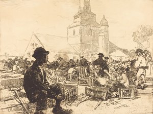 サン・ジャン・ド・モンの家禽市場 サン・ジャン・ド・モンの家禽市場、1892年。 作： Auguste Lepere