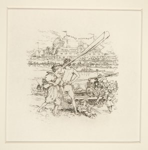 リバーサイドパーティー 作： Auguste Lepere