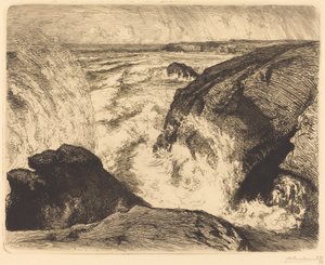 Spring Tide, Rocks of Zion (Grande maree, rochers de Sion, Vendee) 作： Auguste Lepere