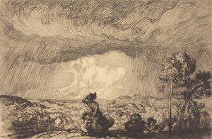 砂丘の嵐、バンディー 砂丘の嵐、バンディー。 作： Auguste Lepere