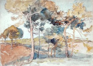 大樹（水彩・紙） 作： Auguste Lepere