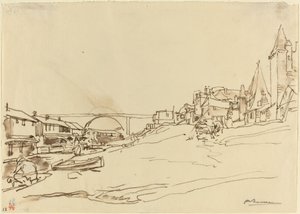 ポーランド国王の家 (アンジェ) 作： Auguste Lepere