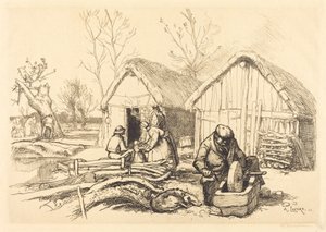 木こりの家、ヴァンデ (La maison du bucheron, Vendee) 作： Auguste Lepere